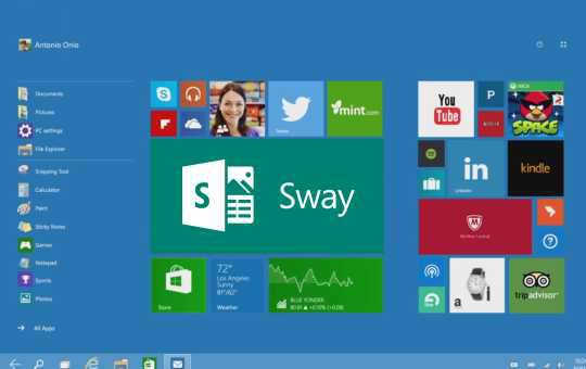 Read more about the article Microsoft Windows 10 introduces Sway App