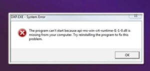 Read more about the article What Does The Api-ms-win-crt-runtime-l1-1-0.dll File Error Mean?