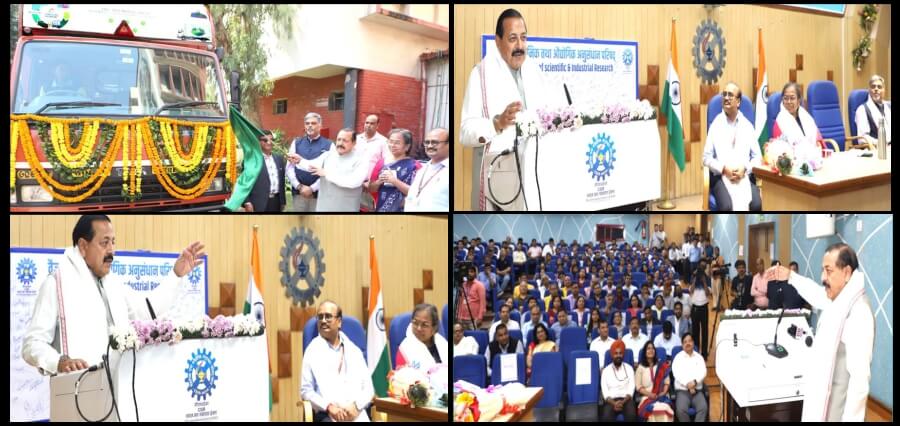 Read more about the article Union Minister Dr. Jitendra Singh Flags Off “Recycling on Wheels Smart-ER” to Promote Cleanliness and Environmental Responsibility under the Swachhata Hi Seva (SHS) campaign from CSIR Headquarters in Delhi