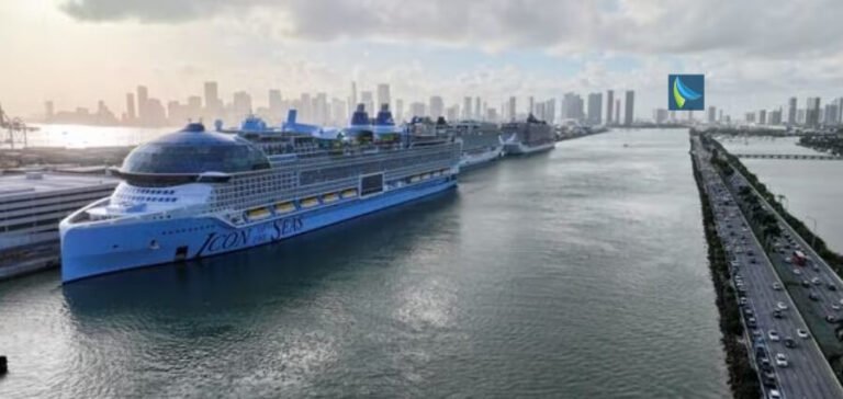 The Largest Cruise Ship in the World, Icon of the Seas, Departs from Miami